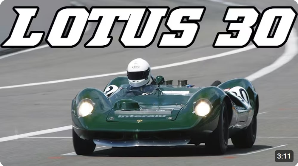 Video – 1964 Lotus 30/L/7 – GT40 V8 with open exhaust